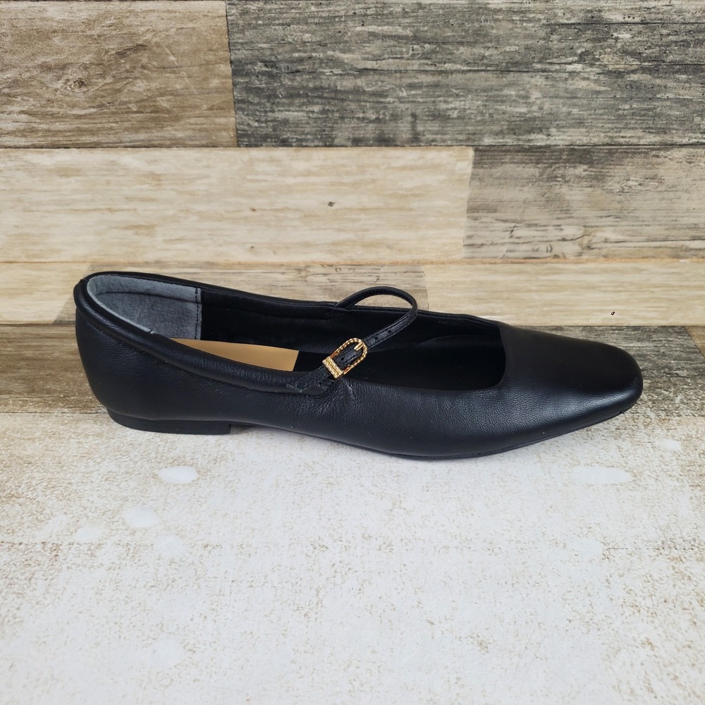 Dolce Vita Aileen Womens Mary Jane Shoes Sz 8.5 M Black Leather Square Toe
